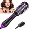 KINGA one-step hair dryer & volumizer hot air brush for Drying, Straightening, Curling