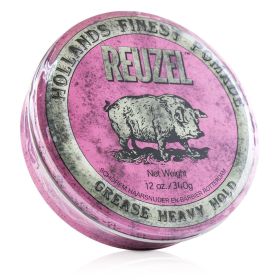 REUZEL - Pink Pomade (Grease Heavy Hold)  REU009 340g/12oz