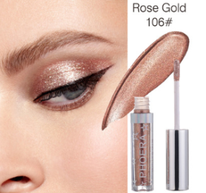 PHOERA Magnificent Metals Glitter and Glow Liquid Eyeshadow 12 Colors (Option: Rose Gold)