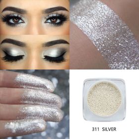 Pearlescent eye shadow powder (Option: 311 SILVER)