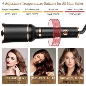 Automatic Curling Iron Air Curling Flat Iron Magic Wand Wave Styling Automatic Rotating Curling Wand Salon Styling (Option: Wt123)