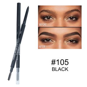 PHOERA New 5 Color Thin Eyebrow Pencil (Option: 105Black)