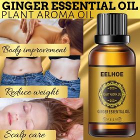 Belly Drainage Ginger Oil Natural Therapy Lymphatic Essential Massage Liquid USA (Option: Transparent-Essential Oil)