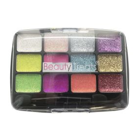 BEAUTY TREATS 12 Colors Glitter Palette (Color: Confetti)