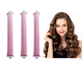 Thick 3cm Sleep Hair Curler Suitable For Dry Hair (Option: Pink 3 Pieces)